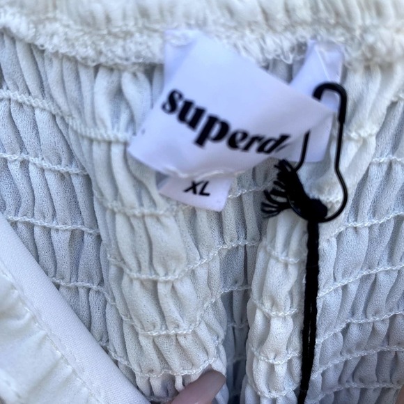 Superdown Women's New White Charlee Frill Cami Dress Size Xl - Picture 9 of 11